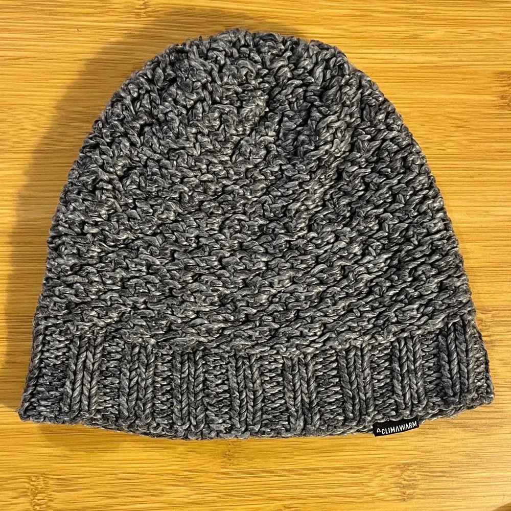 Adidas Climawarm Beanie in Silver Gray Knit